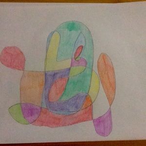 Abstract color block art